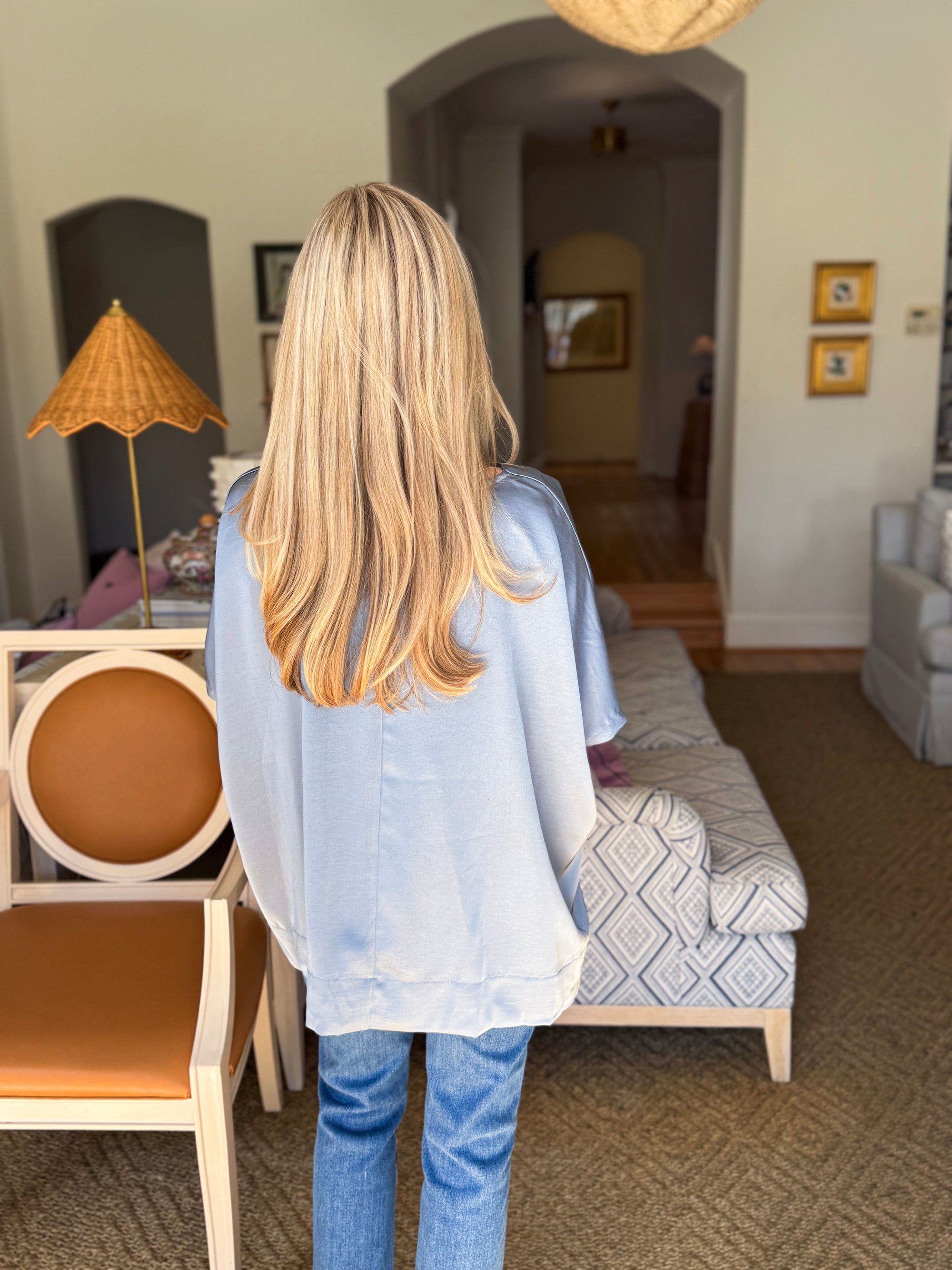 New Favorite Oversized Top-Slate