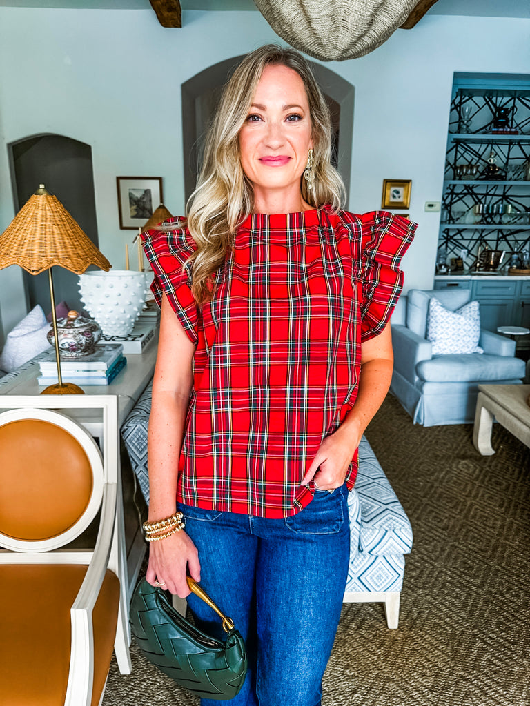 The Season Plaid Top