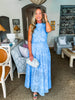 Wrapped in Romance Eyelet Skirt Set-Blue