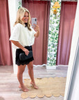 Satin Allure Shorts-Black