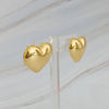 Polish My Heart Stud Earrings- Gold