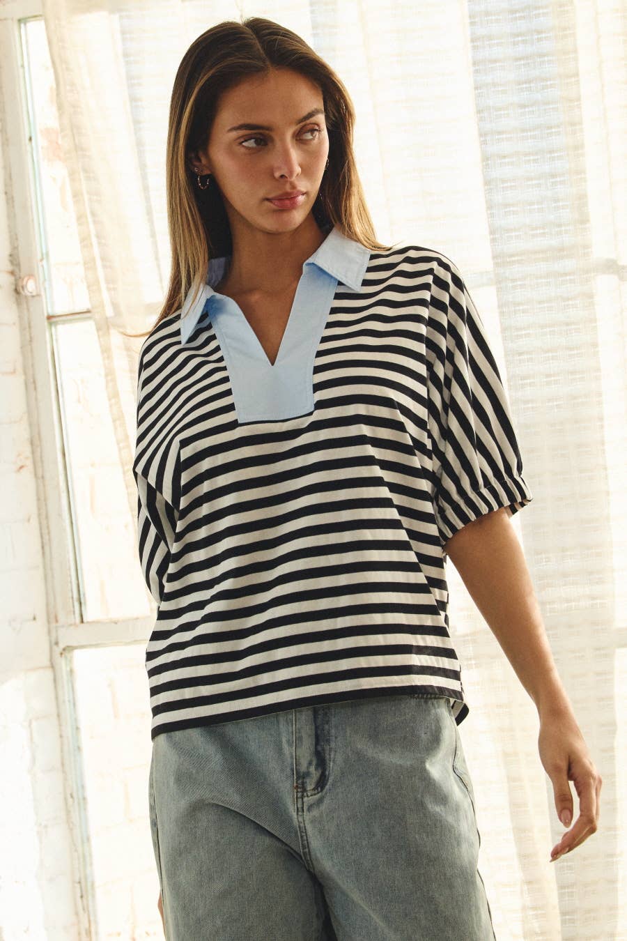 Fresh Start Stripe Top