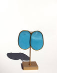 Kendall Statement Earrings-Blue