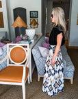 Midnight in Jaipur Midi Skirt