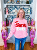 Santa Baby Knit Sweater-Light Pink