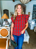 The Season Plaid Top