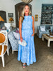 Wrapped in Romance Eyelet Skirt Set-Blue