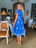 With the Wind Midi Dress-Blue