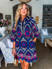 Deco Darling Embroidered Mini Dress