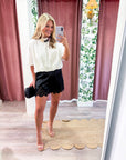 Genevieve Bubble Top-White