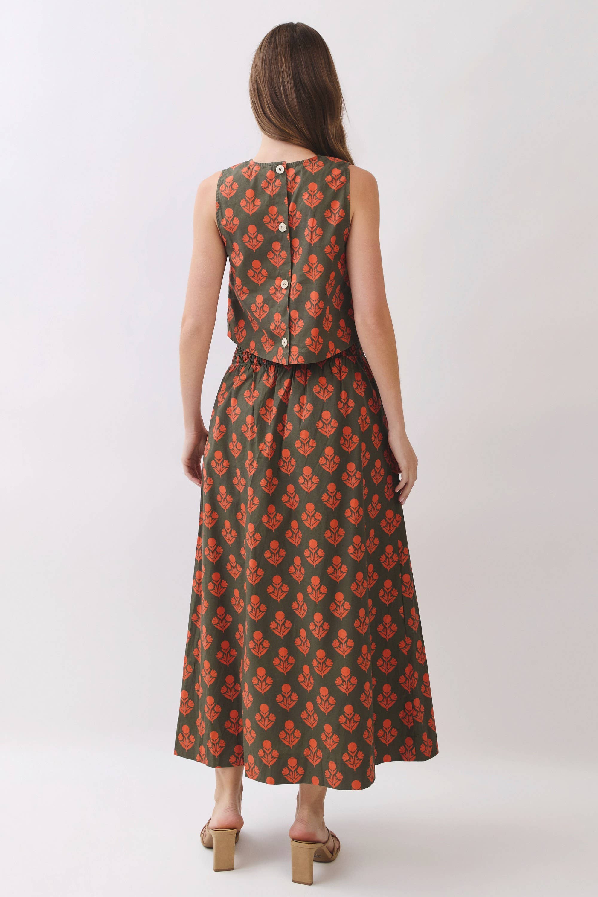 Oak Blossom Midi Skirt