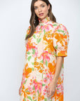 Spring Lily Button Down Mini Dress