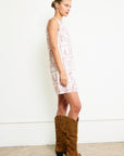 Western Flair Embroidered Shift Dress