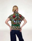Rustic Retreat Velvet Jacket-Green