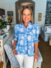 Bluebell Charm Floral Top-Blue