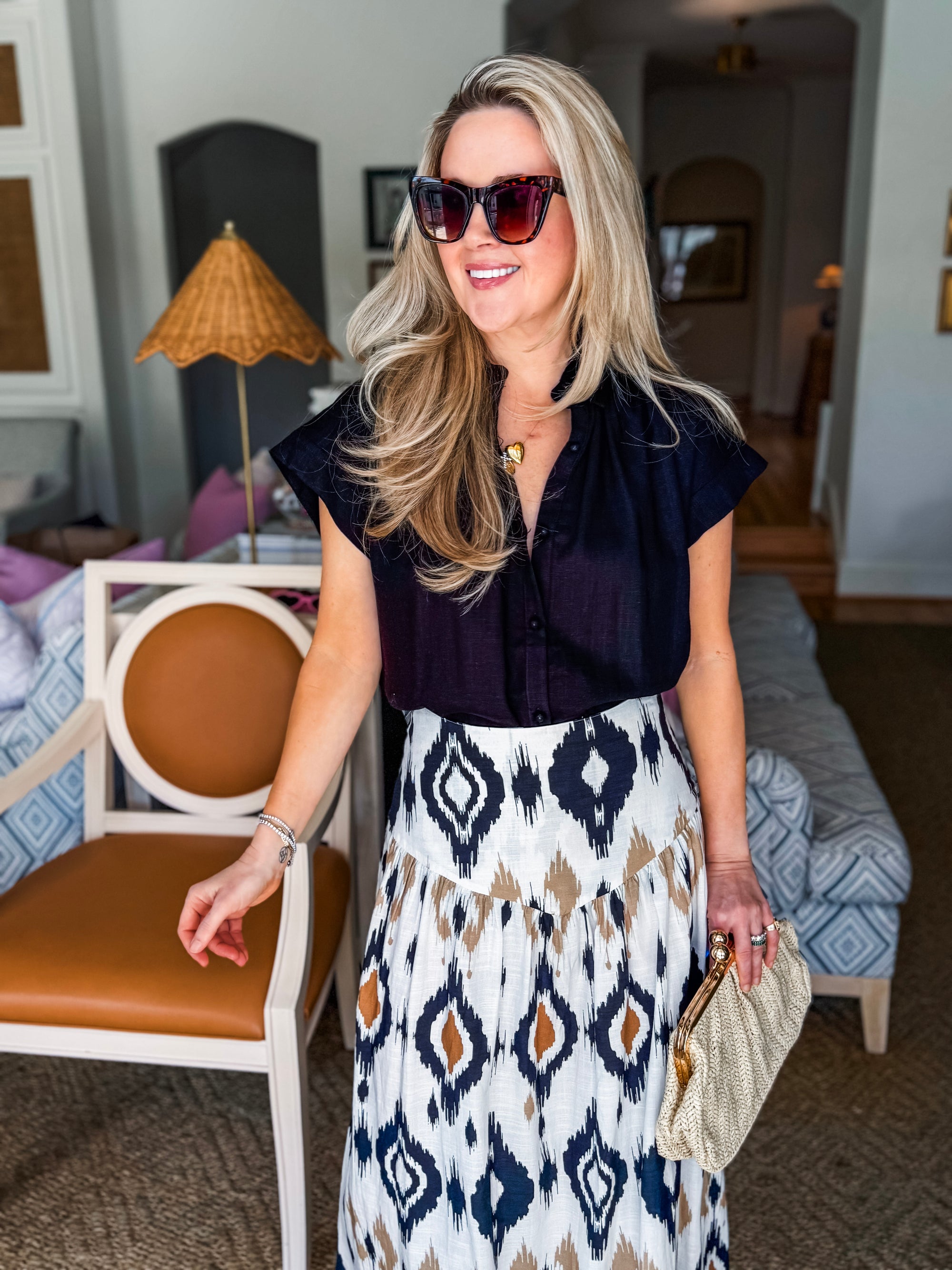 Santana Bridge Button Down Top