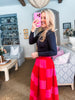 Lolli Striped Midi Skirt