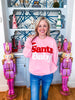 Santa Baby Knit Sweater-Light Pink