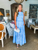 Wrapped in Romance Eyelet Skirt Set-Blue