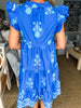 With the Wind Midi Dress-Blue