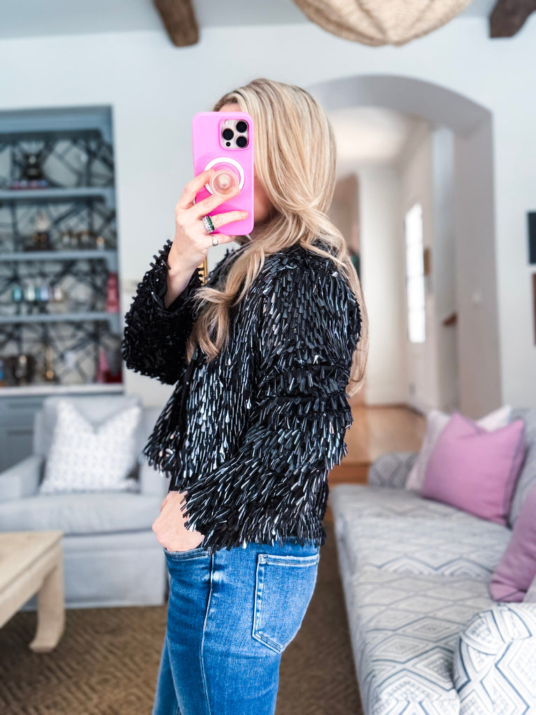 Fancy Flutter Sequin Jacket