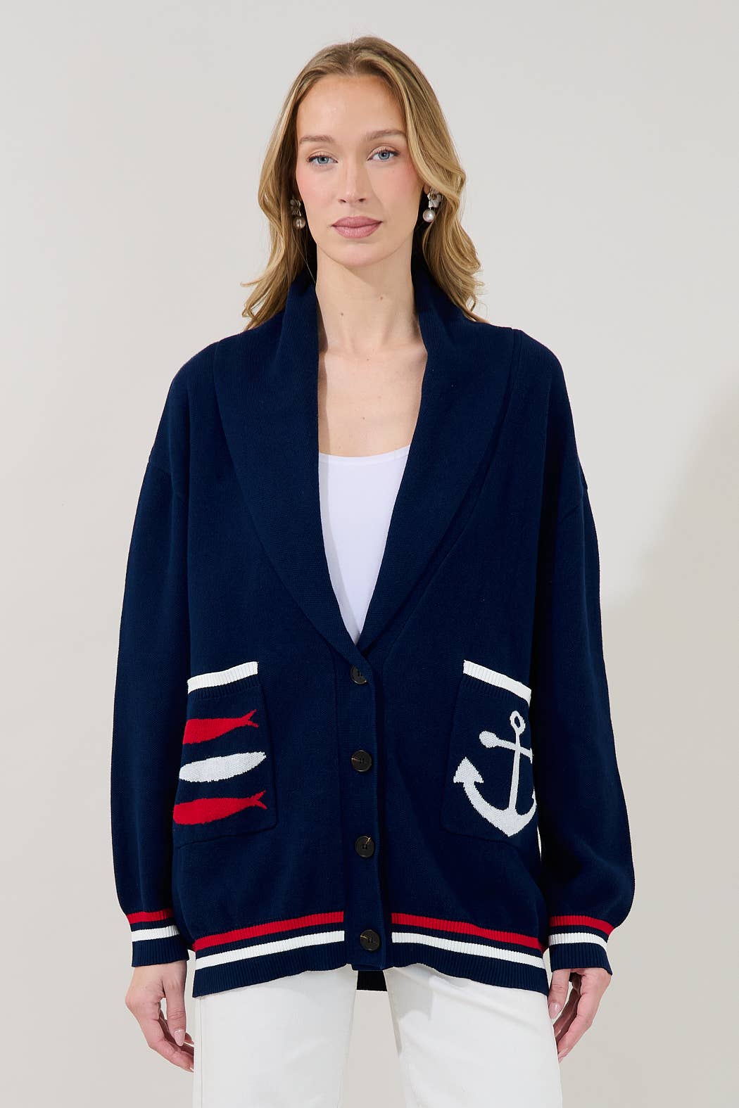 Dockside Shawl Collar Cardigan