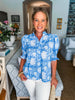 Bluebell Charm Floral Top-Blue
