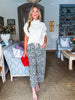 Easy Go Barrel Pants-Leopard