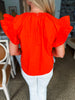 Just My Type Top- Orange