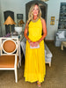 Warm Sunshine Eyelet Maxi Dress