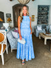 Wrapped in Romance Eyelet Skirt Set-Blue