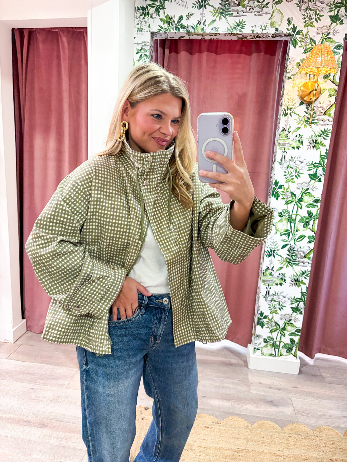 Somewhere Nice Gingham Jacket