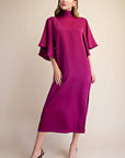 Candlelight Satin Midi Dress