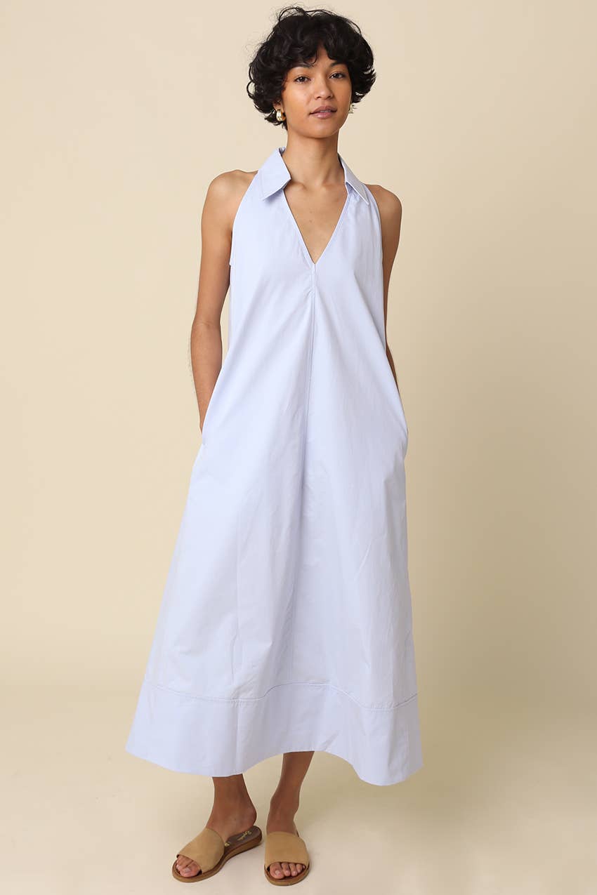 She’s a Ten Midi Dress-Light Blue