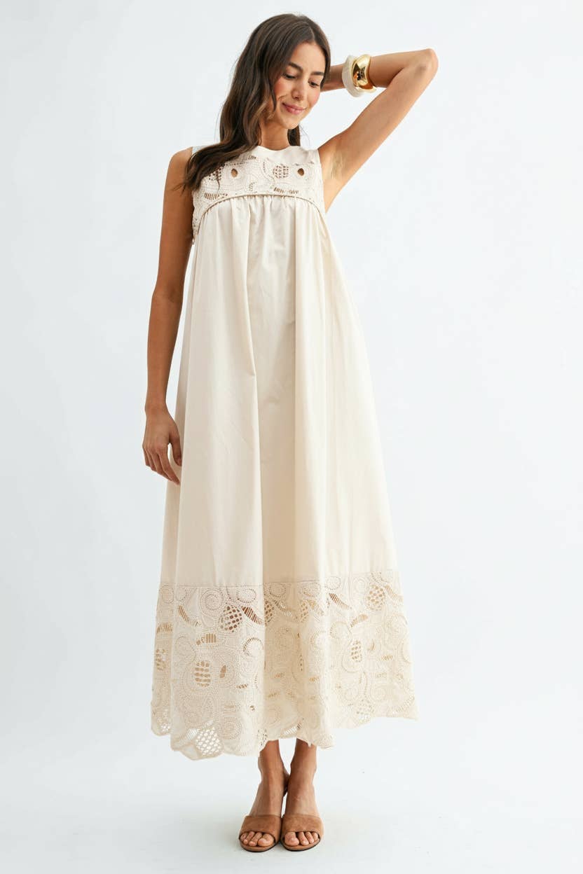 Desert Breeze Lace Maxi Dress
