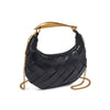 Ursula Woven Crossbody- Black