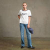 Bonjour Embroidered Ringer Tee