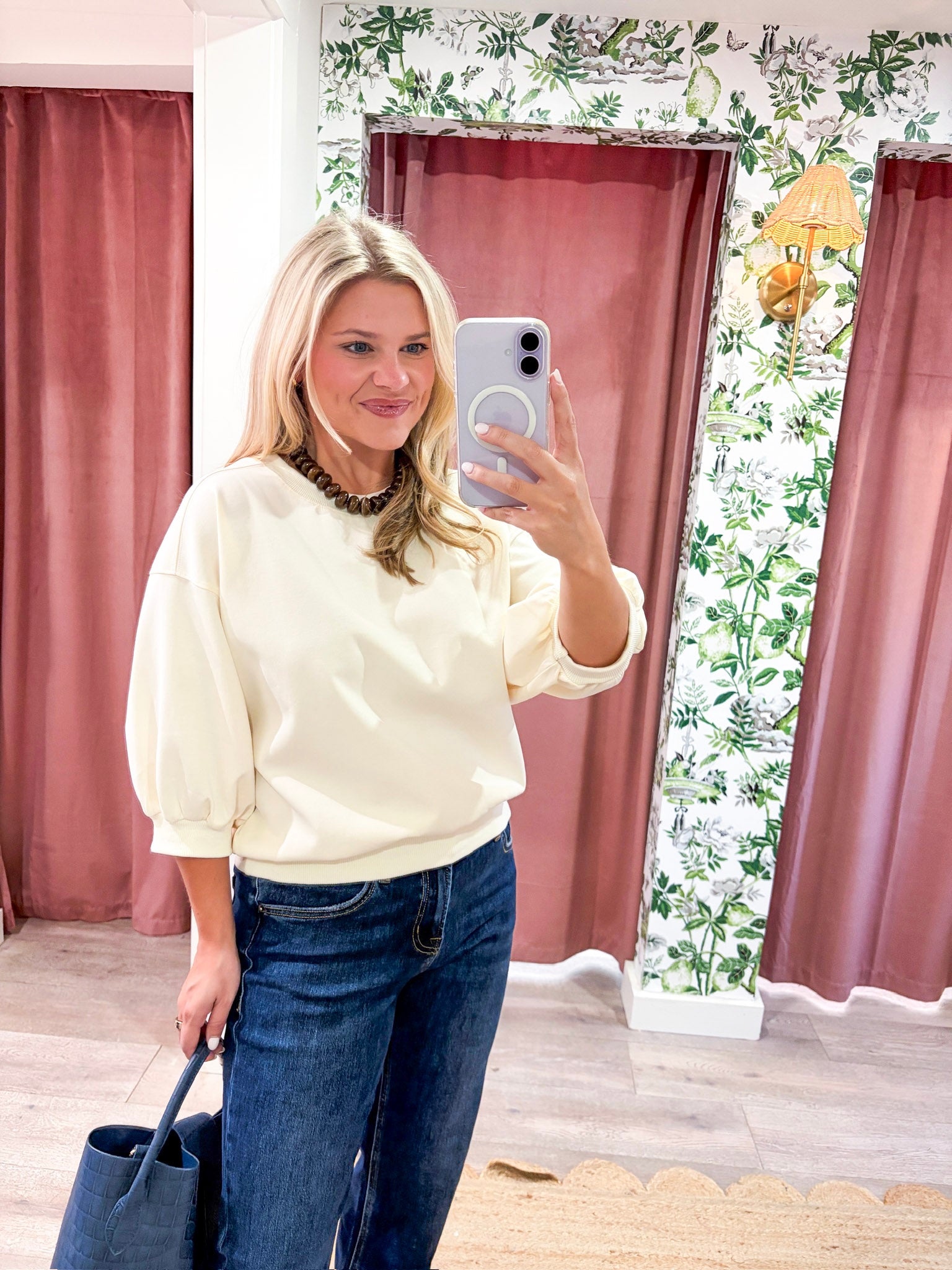 Eleanor Bubble Sleeve Sweatshirt