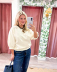 Eleanor Bubble Sleeve Sweatshirt