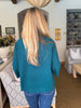 Sweet and Soft Pull Over Sweater-Teal Green