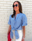 Island Girl Puff Sleeve Top