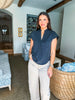 Soft Touch Top-Dark Navy