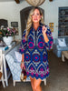 Deco Darling Embroidered Mini Dress