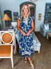 Teatime Time Floral Print Midi Dress