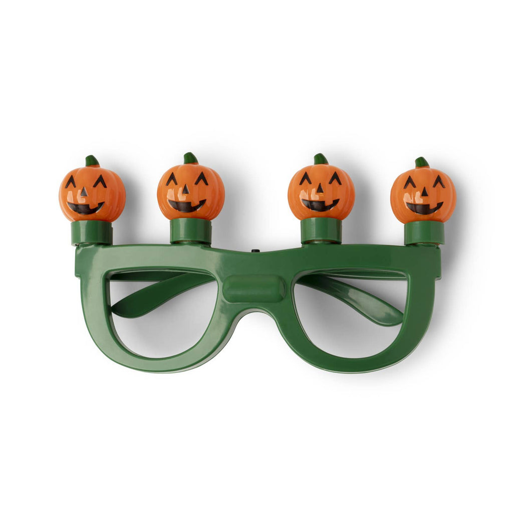 Jumbo Flashing Halloween Glasses-Pumpkin