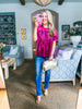 Soft Velvet Vibes Applique Top-Woodrose