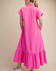 Simple Joy Midi Dress-Hot Pink