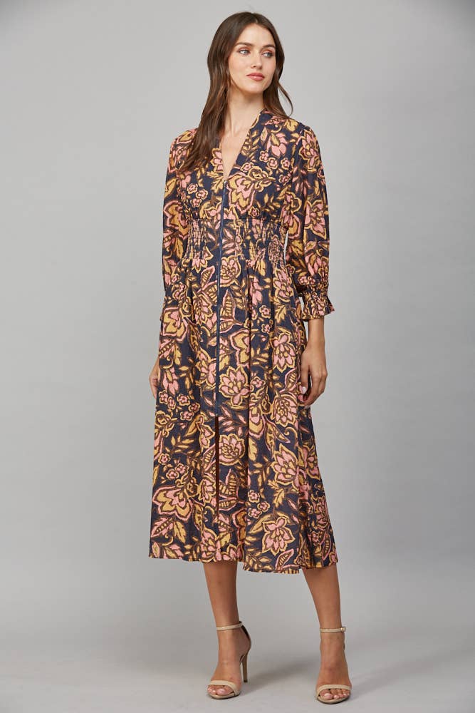 Heartfelt Harmony Floral Midi Dress