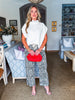 Easy Go Barrel Pants-Leopard
