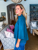 Sweet and Soft Pull Over Sweater-Teal Green
